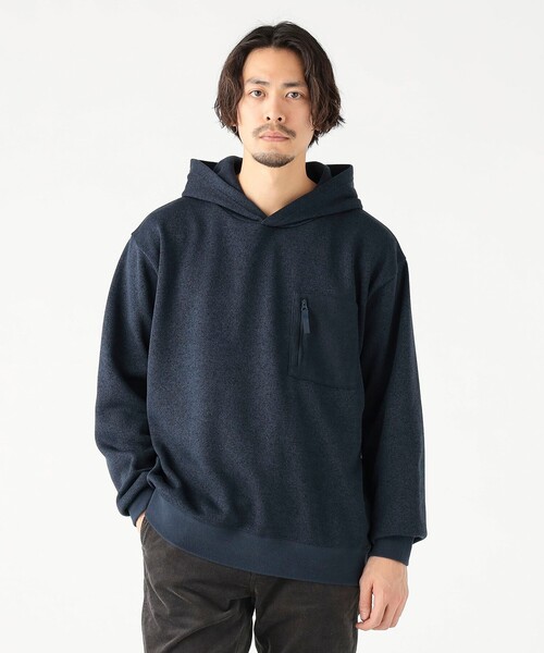B:MING by BEAMS（ビーミングバイビームス）の「ライトフリース フーデッド パーカ（ユニセックス）（スウェット・メンズ・チャコールグレー/ライトグレー/ネイビー・S/M/L/XL）」の3枚目の写真
