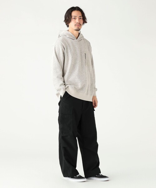 B:MING by BEAMS（ビーミングバイビームス）の「ライトフリース フーデッド パーカ（ユニセックス）（スウェット・メンズ・チャコールグレー/ライトグレー/ネイビー・S/M/L/XL）」の4枚目の写真