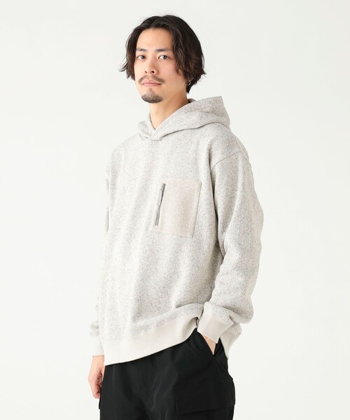 B:MING by BEAMS（ビーミングバイビームス）の「ライトフリース フーデッド パーカ（ユニセックス）（スウェット・メンズ・チャコールグレー/ライトグレー/ネイビー・S/M/L/XL）」の5枚目の写真