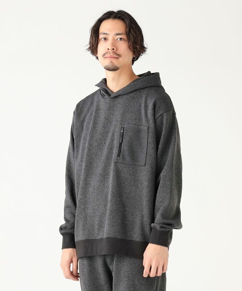 B:MING by BEAMS（ビーミングバイビームス）の「ライトフリース フーデッド パーカ（ユニセックス）（スウェット・メンズ・チャコールグレー/ライトグレー/ネイビー・S/M/L/XL）」の7枚目の写真