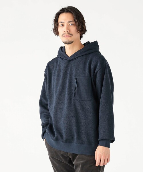 B:MING by BEAMS（ビーミングバイビームス）の「ライトフリース フーデッド パーカ（ユニセックス）（スウェット・メンズ・チャコールグレー/ライトグレー/ネイビー・S/M/L/XL）」の9枚目の写真