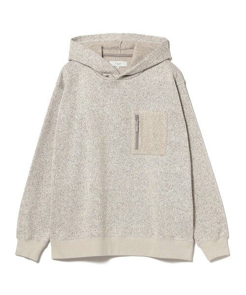 B:MING by BEAMS（ビーミングバイビームス）の「ライトフリース フーデッド パーカ（ユニセックス）（スウェット・メンズ・チャコールグレー/ライトグレー/ネイビー・S/M/L/XL）」の14枚目の写真