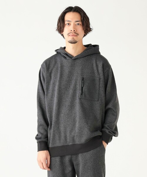 B:MING by BEAMS(ビーミングバイビームス)の「ライトフリース フーデッド パーカ(スウェット・メンズ・チャコールグレー/ライトグレー/ネイビー・S/M/L/XL)」の5枚目の写真