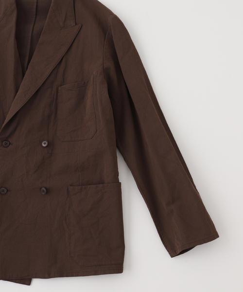 ジャケット・アウター KAPTAIN SUNSHINE DB Easy Jacket KAPTAIN SUNSHINE/ . \DB EASY JACKET\ . Color: Cocoa / Black