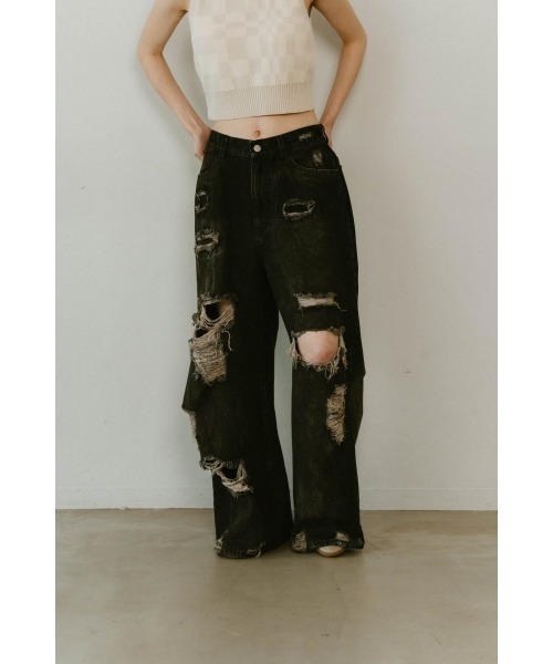 クヌースマーフ　デニムパンツ Knuth Marf（クヌースマーフ）の「damage denim pants（デニム