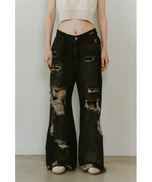 Knuth Marf デニム Knuth Marf - damage denim pants / ダメージ デニムパンツ