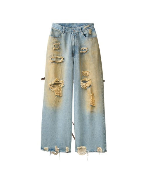 デニムパンツ knuth marf damage denim pants Knuth Marf damage denim pants(unisex)（デニムパンツ）｜Knuth