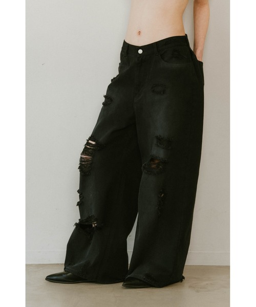 KnuthMarf ダメージデニムパンツ 新品 damage denim pants（デニムパンツ）｜Knuth Marf