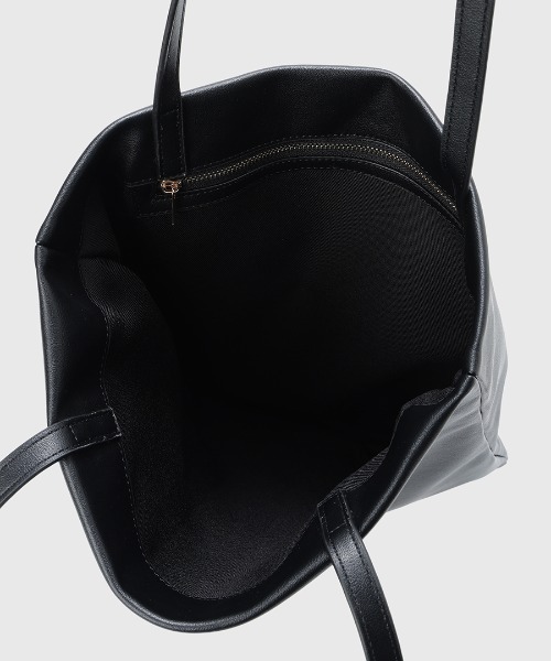 ánuans ブラック ハンドバッグ anuans（アニュアンス） ハンドバッグ クラスプスクエアバッグ