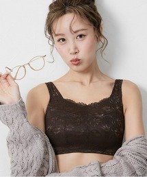 Nissen glamor（ニッセングラマー）の「【大きい胸】胸を小さく見せる ノンワイヤーブラジャー（谷間カバー レースデザイン）（C75～F100）（ブラジャー）」