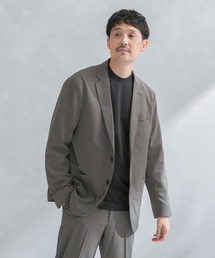 URBAN RESEARCH DOORS（アーバンリサーチドアーズ）の「LIFE STYLE TAILOR　カルゼストレッチコンフォータブルジャケット（スーツジャケット・メンズ・グリーン系）」