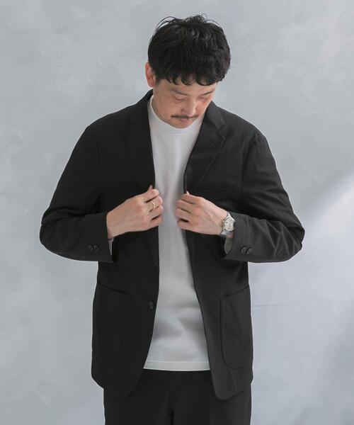 URBAN RESEARCH DOORS(アーバンリサーチドアーズ)の「『イージーケア』LIFE STYLE TAILOR カルゼストレッチコンフォータブルジャケット(その他アウター・メンズ・グリーン系その他/グレー系その他/ブラック・SMALL/MEDIUM/LARGE/X-LARGE)」の4枚目の写真