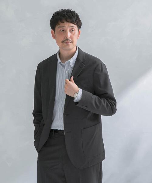 URBAN RESEARCH DOORS(アーバンリサーチドアーズ)の「『イージーケア』LIFE STYLE TAILOR カルゼストレッチコンフォータブルジャケット(その他アウター・メンズ・グリーン系その他/グレー系その他/ブラック・SMALL/MEDIUM/LARGE/X-LARGE)」の14枚目の写真
