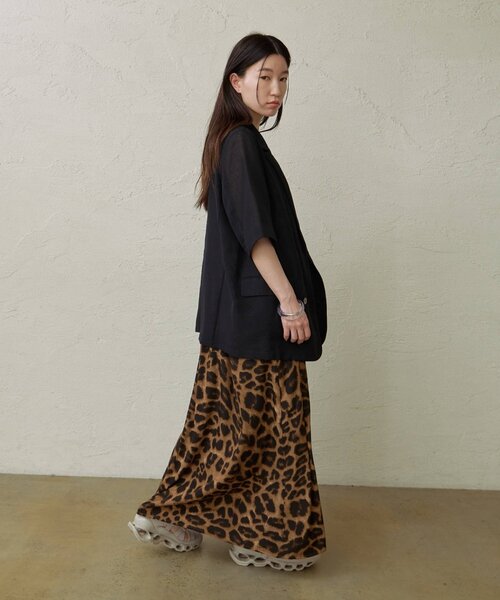 Omekashi（オメカシ）の「シアーメッシュ5分袖ジャケット（テーラード