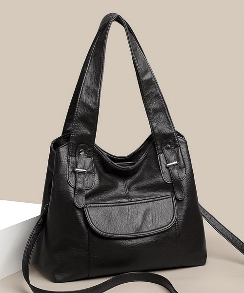 セール ブラック ショルダーバッグ セール】blackdia ocean ストラップ付 2WAYショルダーバッグ