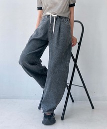 AS KNOW AS plus | ●マルチメリット カーブシルエットイージーパンツ(デニムパンツ)