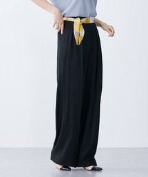 高身長 スカーフベルト付タックワイドパンツ(トールサイズ)
