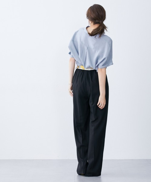 slattgir(スラットジール)の「高身長 スカーフベルト付タックワイドパンツ(トールサイズ)(その他パンツ・レディース・ベージュ系/ブラック系・T4L/T3L/TLL/TL/TM/T5L)」の12枚目の写真