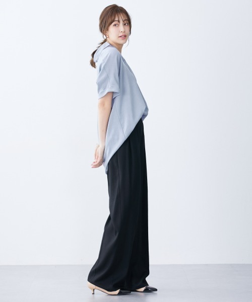 slattgir(スラットジール)の「高身長 スカーフベルト付タックワイドパンツ(トールサイズ)(その他パンツ・レディース・ベージュ系/ブラック系・T4L/T3L/TLL/TL/TM/T5L)」の3枚目の写真
