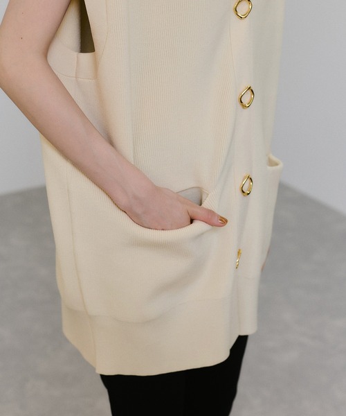 サステナブル】ミドルニットジレ（ベスト）｜ADAM ET ROPE