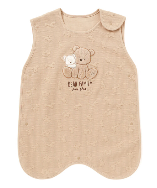 SLAP SLIP BABY(スラップスリップベビー)の「【お揃い】チェリークマ柄キルトアニマルパッチ刺しゅうスリーパーベビー(ベビーパジャマ/スリーパー・キッズ・オフホワイト/ベージュ/ピンク・FREE)」の12枚目の写真