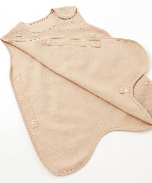 SLAP SLIP BABY(スラップスリップベビー)の「【お揃い】チェリークマ柄キルトアニマルパッチ刺しゅうスリーパーベビー(ベビーパジャマ/スリーパー・キッズ・オフホワイト/ベージュ/ピンク・FREE)」の15枚目の写真