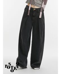 jouetie | 【something×PosTokyo】TUCK BUGGY/タックバギーデニムパンツ(デニムパンツ)