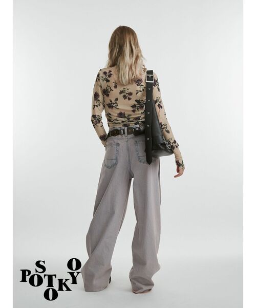 jouetie(ジュエティ)の「【something×PosTokyo】TUCK BUGGY/タックバギーデニムパンツ(デニムパンツ・レディース・ブルー/ブラック/ピンク・SMALL/MEDIUM)」の11枚目の写真