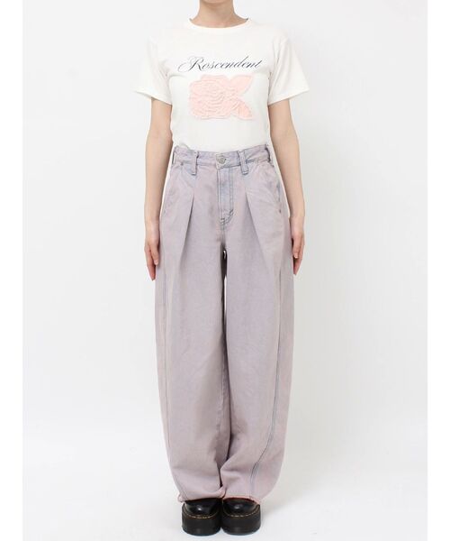 かずきっちょ something×PosTokyo】TUCK BUGGY/タックバギーデニムパンツ