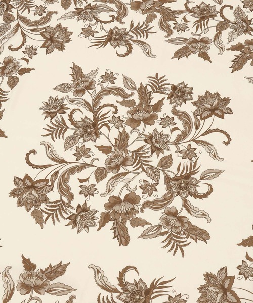 Andemiu（アンデミュウ）の「【オリジナル柄】エスニックフラワースカーフ582168（バンダナ/スカーフ・レディース・ブラウン/アイボリー/オレンジ/ネイビー/グレー・FREE）」の13枚目の写真