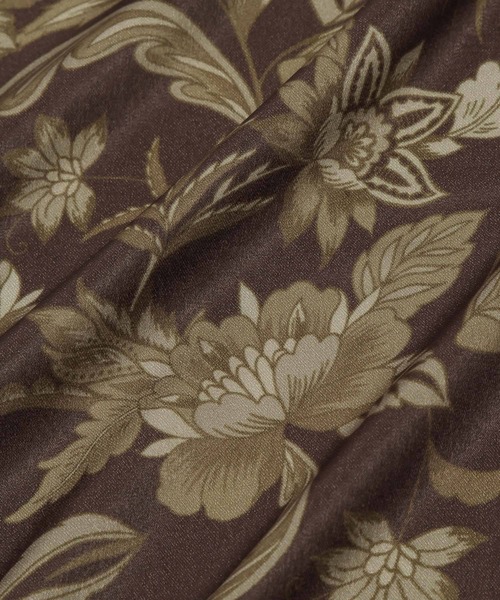 Andemiu（アンデミュウ）の「【オリジナル柄】エスニックフラワースカーフ582168（バンダナ/スカーフ・レディース・ブラウン/アイボリー/オレンジ/ネイビー/グレー・FREE）」の20枚目の写真