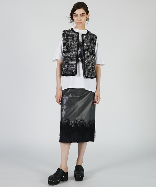 PRANK PROJECT（プランクプロジェクト）の「ダブルTシャツ / Double T-shirt（Tシャツ/カットソー・レディース・ホワイト/ブルー/ブラック・FREE）」の5枚目の写真