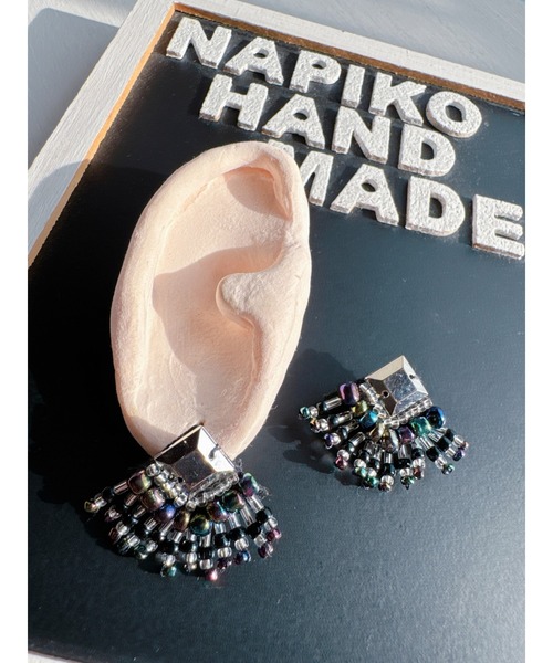 tone（トーン）の「【NAPIKO】キラキラ♡シンプル☆ビーズアクセサリー◇マルチ/ピアス(MA)（ピアス（両耳用）・レディース・マルチ・FREE）」の2枚目の写真