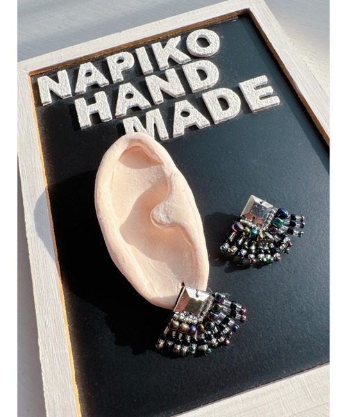 tone（トーン）の「【NAPIKO】キラキラ♡シンプル☆ビーズアクセサリー◇マルチ/ピアス(MA)（ピアス（両耳用）・レディース・マルチ・FREE）」の3枚目の写真