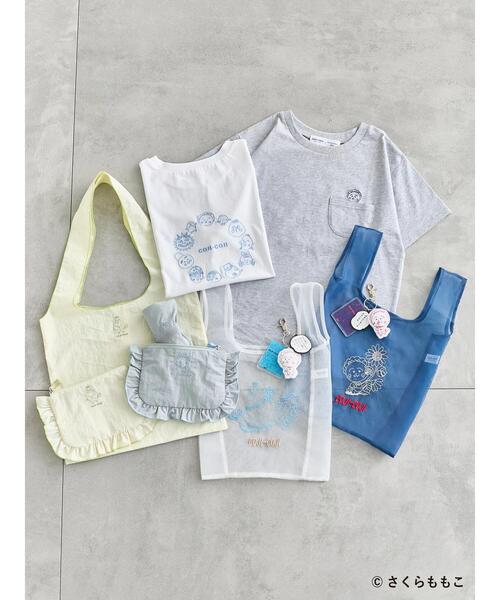 Samansa Mos2 blue（サマンサモスモスブルー）の「COJI-COJI/フリルポーチ（ハンドバッグ・レディース・イエロー/グレー・F）」の14枚目の写真