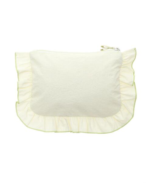 Samansa Mos2 blue（サマンサモスモスブルー）の「COJI-COJI/フリルポーチ（ハンドバッグ・レディース・イエロー/グレー・F）」の18枚目の写真