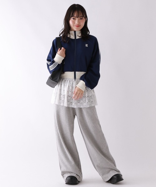 repipi armario（レピピ アルマリオ）の「ショートトラックジャケット（ジャージ・キッズ・ブラック/アイボリー/ブラウン/ネイビー・SMALL/MEDIUM/LARGE）」の12枚目の写真