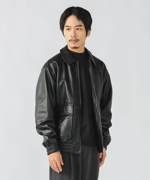 BEAMS HEART（ビームスハート）の「レザー ブルゾン（ブルゾン）」 - WEAR