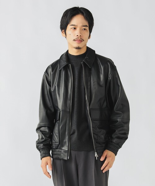 BEAMS HEART（ビームスハート）の「レザー ブルゾン（ブルゾン）」 - WEAR