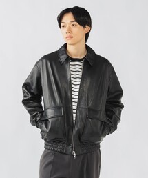 BEAMS HEART | レザー ブルゾン(ブルゾン)