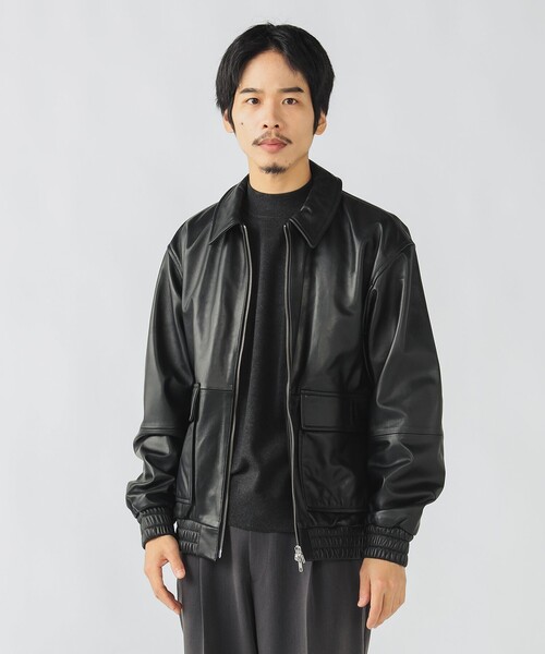 BEAMS HEART（ビームスハート）の「レザー ブルゾン（ブルゾン）」 - WEAR