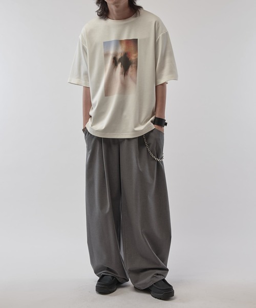 Lui's（ルイス）の「ファインTRイージーカーブパンツ（スラックス・メンズ・ブラック系その他/グレー/ブラック・S/M）」の9枚目の写真