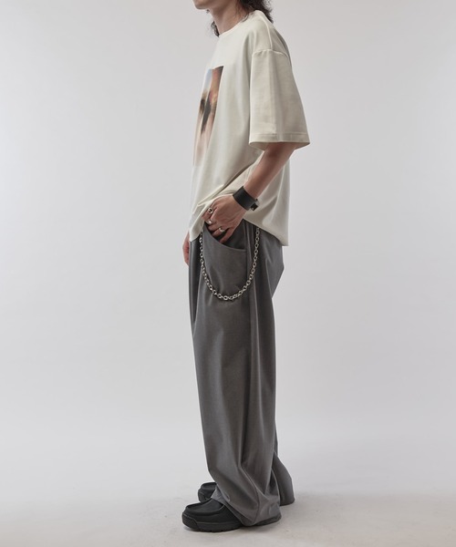 Lui's（ルイス）の「ファインTRイージーカーブパンツ（スラックス・メンズ・ブラック系その他/グレー/ブラック・S/M）」の10枚目の写真