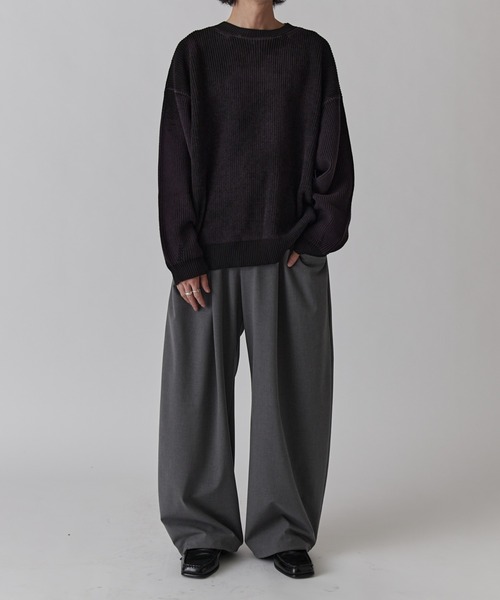 Lui's（ルイス）の「ファインTRイージーカーブパンツ（スラックス・メンズ・ブラック系その他/グレー/ブラック・S/M）」の21枚目の写真