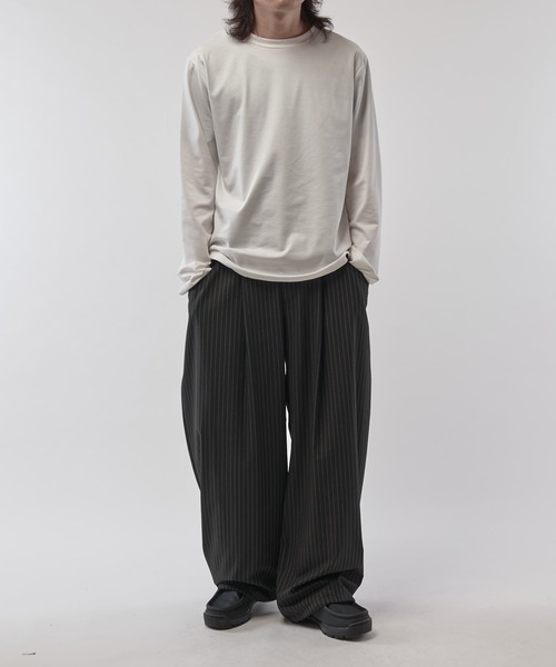 Lui's（ルイス）の「ファインTRイージーカーブパンツ（スラックス・メンズ・ブラック系その他/グレー/ブラック・S/M）」の14枚目の写真