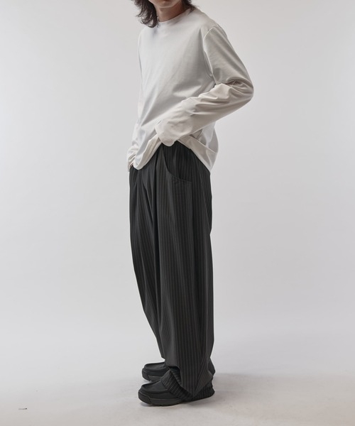 Lui's（ルイス）の「ファインTRイージーカーブパンツ（スラックス・メンズ・ブラック系その他/グレー/ブラック・S/M）」の15枚目の写真