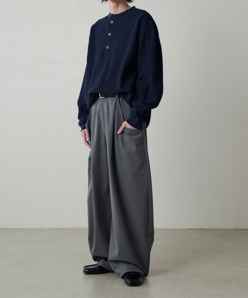 Lui's(ルイス)の「ファインTRイージーカーブパンツ(スラックス・メンズ・ブラック系その他/グレー/ブラック・S/M)」の8枚目の写真