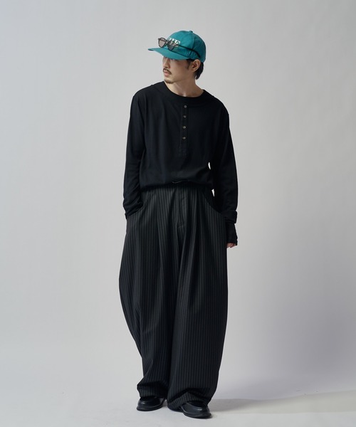 Lui's(ルイス)の「ファインTRイージーカーブパンツ(スラックス・メンズ・ブラック系その他/グレー/ブラック・S/M)」の16枚目の写真
