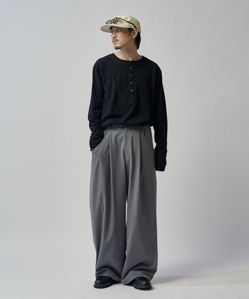 Lui's(ルイス)の「ファインTRイージーカーブパンツ(スラックス・メンズ・ブラック系その他/グレー/ブラック・S/M)」の18枚目の写真