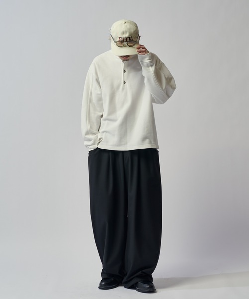 Lui's(ルイス)の「ファインTRイージーカーブパンツ(スラックス・メンズ・ブラック系その他/グレー/ブラック・S/M)」の14枚目の写真